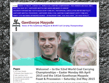 Tablet Screenshot of gawthorpemaypole.org.uk